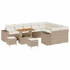 vidaXL Tuin Sofa Set 12 st Beige poly rattan