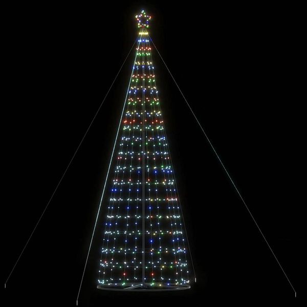 vidaXL LED-kerstboom 1534 LEDs kleurrijk 500 cm