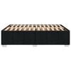vidaXL Bedframe zonder matras stof zwart 160x200 cm