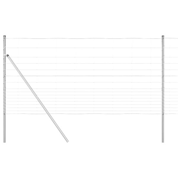 vidaXL Afrasteringspaal Gegalvaniseerd 25 x 1,2 m Staal