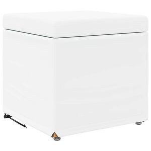 vidaXL Kruk Wit 41 x 41 x 40 cm Nepleer en Gefabriceerd Hout