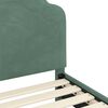 vidaXL Peuterbedframe met hoofdbord Zeegroen 70 x 140 cm Fluweel