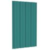vidaXL Dakpanelen 12 st 80x45 cm gegalvaniseerd staal groen