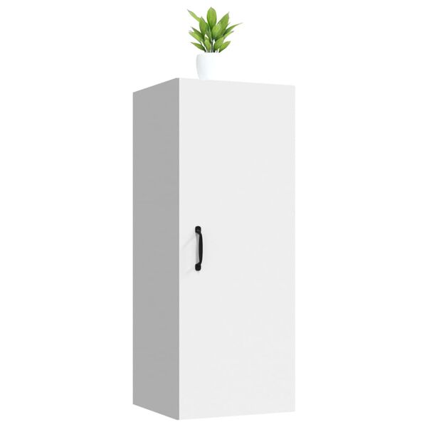 vidaXL Wandkast 34,5x34x90 cm bewerkt hout wit