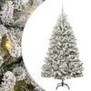 vidaXL Kunstkerstboom 180 cm 300 LED's Warmwit PVC en staal