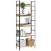 vidaXL Boekenkast 5 schappen 60x27,6x158,5 cm bewerkt hout eikenkleur