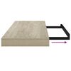 vidaXL Wandschappen zwevend 4 st 60x23,5x3,8 cm MDF eikenkleurig