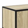 vidaXL Tv-meubel 100x35x50 cm bewerkt hout metaal sonoma eikenkleurig
