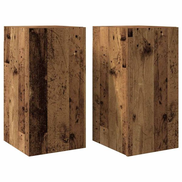 vidaXL Tv-meubelen 2 st 30,5x30x60 cm bewerkt hout oud houtkleurig