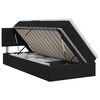 vidaXL Opbergbed met matras met hoofdeinde Zwart 90 x 190 cm fluweel