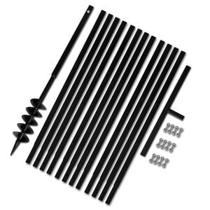 Grondboor 100 mm met 13 m verlengstuk Staal