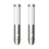 vidaXL Buitenlamp RVS Enego met sensor (2 stuks)