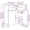 vidaXL Dressoir met lade Oud Hout 69,5 x 34 x 90 cm Bewerkt hout