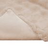 vidaXL Neppels Konijnenbont Deken Beige 240 x 270 cm Polyester