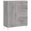 vidaXL Dressoir 69,5x34x90 cm bewerkt hout grijs sonoma eikenkleurig