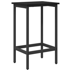 vidaXL Barkruk Zwart eiken 40 x 32 x 74 cm Bewerkt hout