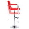 vidaXL Barstoelen 2 st kunstleer rood