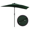 vidaXL Tuinparasol Groen 294 x 150 x 223 cm Polyester en staal