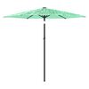 vidaXL Parasol met stalen paal 268x268x226 cm groen