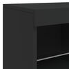 vidaXL Dressoir met LED-verlichting 162x37x67 cm zwart