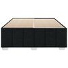 vidaXL Bedframe zonder matras stof zwart 160x200 cm