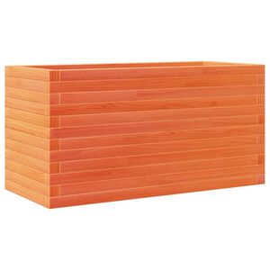 vidaXL Plantenbak 90x40x46 cm massief grenenhout wasbruin