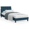 vidaXL Bed met matras "Hanko" fluweel blauw 90x200 cm