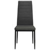 vidaXL Eetkamerstoelen 2 st stof donkergrijs