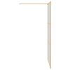 vidaXL Inloop Douche Wand Goud 115 x 195 cm gehard glas