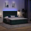 vidaXL Ottoman bed met matrassen en LED's 160x200cm fluweel