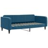 vidaXL Slaapbank met onderschuifbed 90x200 cm fluweel blauw