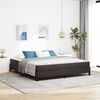 vidaXL Boxspringbed met matras Donkerbruin 180 x 200 cm Stof