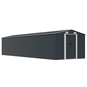 vidaXL Tuinschuur 257x990x181 cm gegalvaniseerd staal antraciet