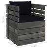 vidaXL 6-delige Loungeset met kussens pallet massief grenenhout