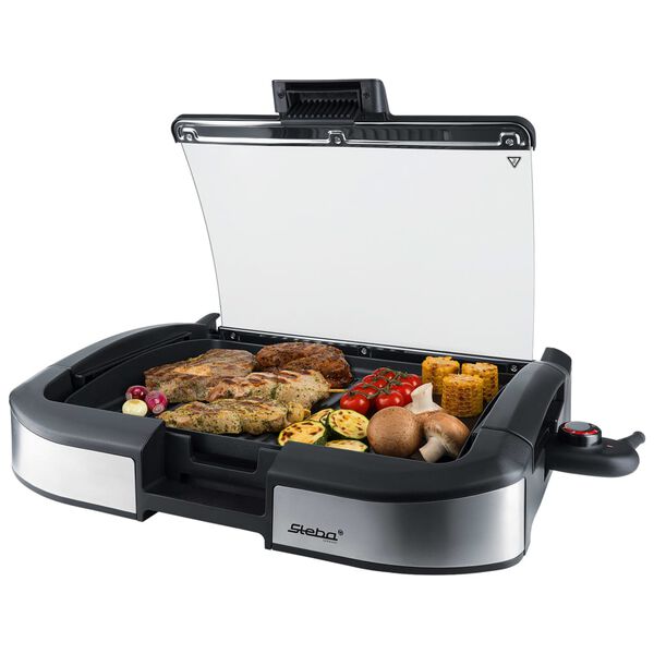 Steba Tafelbarbecue elektrisch VG 195 2200 W zwart en zilverkleurig