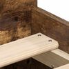 vidaXL Bedframe met hoofd- en voeteneinde gerookt eikenkleur 90x190 cm