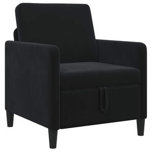 vidaXL Bank met opslag Zwart 72 x 78 x 87 cm Polyester