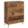 vidaXL Highboard met lade Oud Hout 69,5 x 34 x 180 cm Bewerkt hout