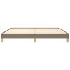 vidaXL Bedframe zonder matras stof taupe 200x200 cm