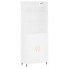 vidaXL Hoge kast 69,5x34x180 cm bewerkt hout wit