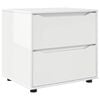 vidaXL Opbergkast 60 x 48 x 57 cm Bewerkt hout Hoogglans wit