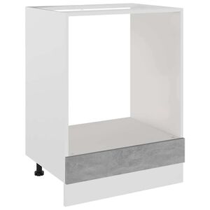 vidaXL Ovenkast Lyon 60x46x81,5 cm bewerkt hout betongrijs