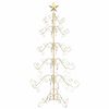 vidaXL Metalen kerstboom met standaard Goud 150 cm Poedergecoat staal