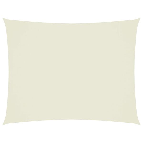 vidaXL Zonnescherm rechthoekig 3x6 m oxford stof crèmekleurig