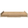 vidaXL Opbergbedframe met lade Artisan Eiken 140 x 190 cm Bewerkt hout