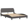 vidaXL Bedframe zonder matras "Zadar" kunstleer grijs 120x200 cm