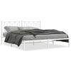 vidaXL Bedframe met hoofdbord metaal wit 183x213 cm