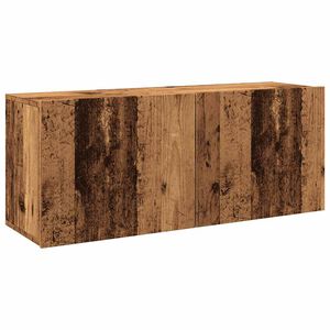 vidaXL Tv-meubel wandgemonteerd 100x30x41 cm oud houtkleurig