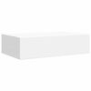 vidaXL Wandschap met lade 40x23,5x10 cm MDF wit