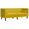 vidaXL 2-delige Loungeset Chesterfield met bolsters fluweel geel